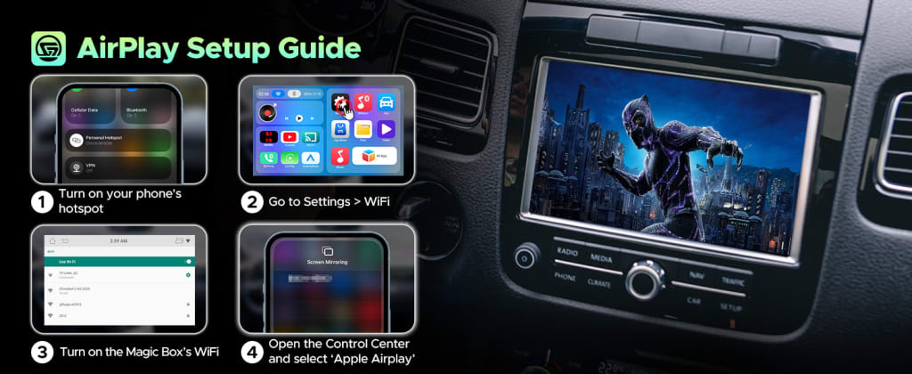 Carplux Connect 3X – Wireless CarPlay Adapter