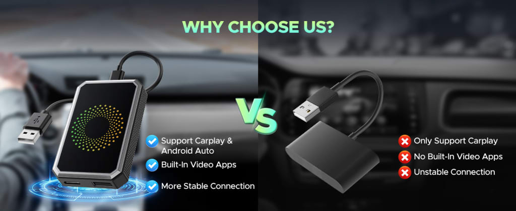 Carplux Connect 3X – Wireless CarPlay Adapter